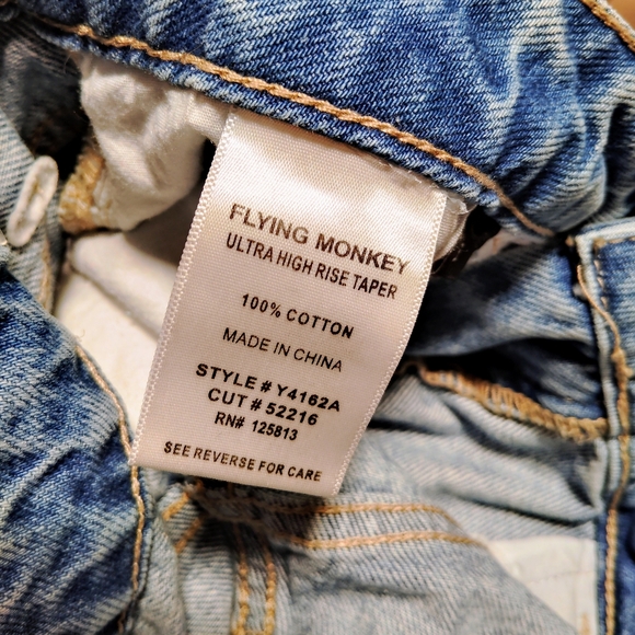 Flying Monkey ultra high rise taper jeans - Picture 5 of 5